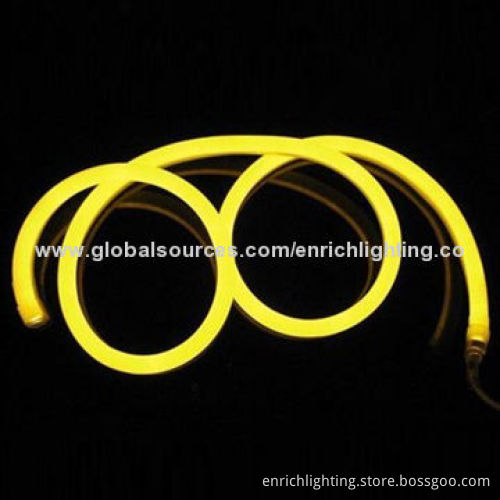 3000/3500K Warm White LED Neon Light, 24V DC Input Voltage/Measures 16x28m/5W/m Power/80-piece LED/mNew